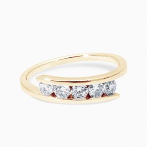 Anillo Cinque M en oro 18K con cinco diamantes de 0,2 quilates