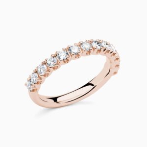 Anillo medio rivière Uma M en oro 18K con 13 diamantes