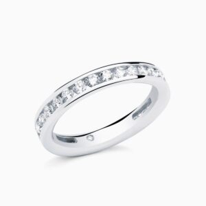 Anillo rivière Betania M en oro 18K con diamantes