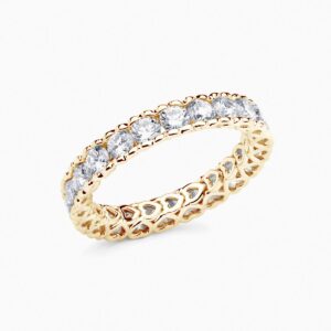 Anillo rivière Eternity M en oro 18K con 22 diamantes y diamante interior