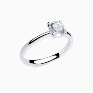 Anillo solitario Fit G en oro 18K con diamante central de 0,70 quilates
